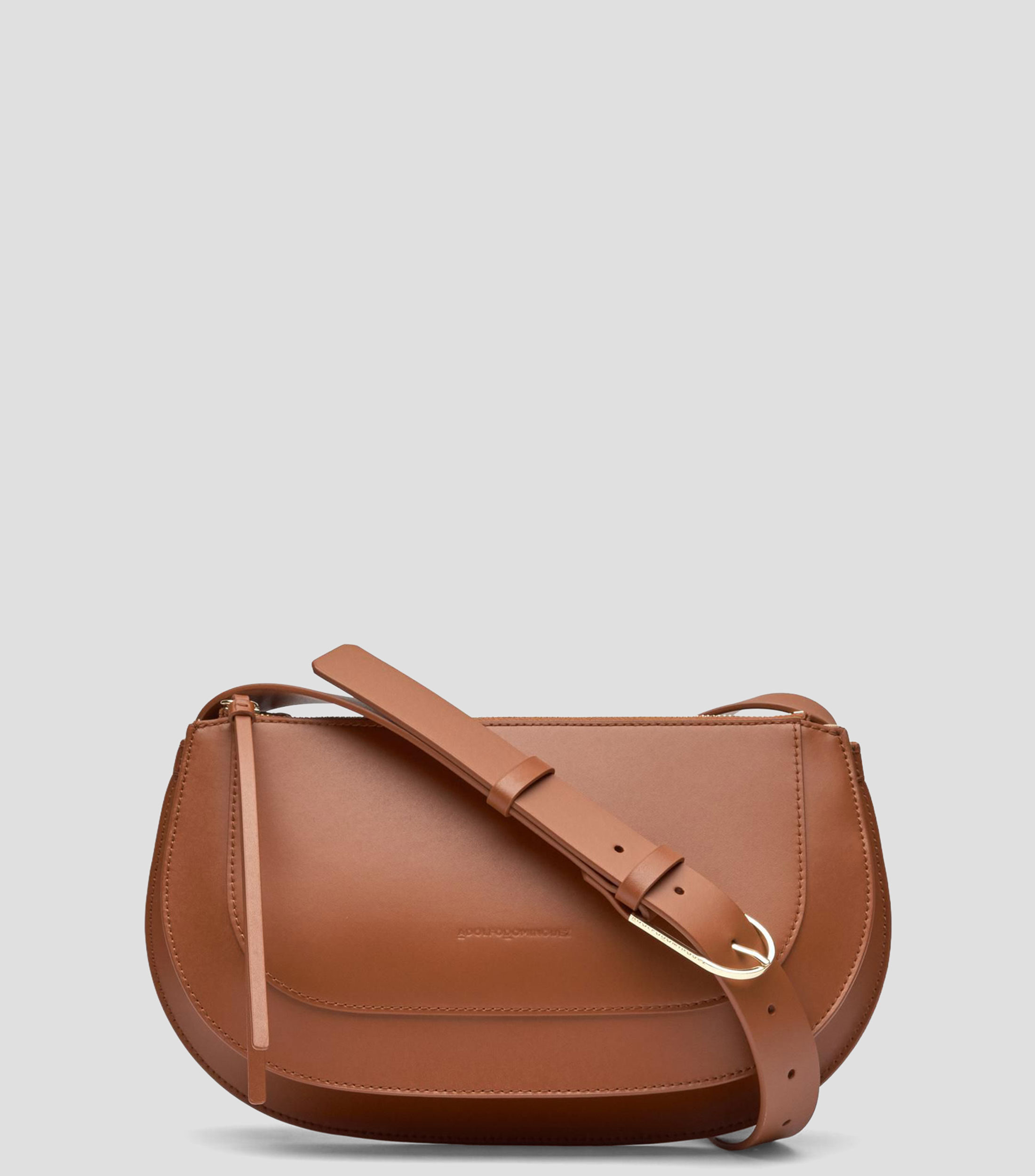 Bolsa shoulder en piel lisa Mujer